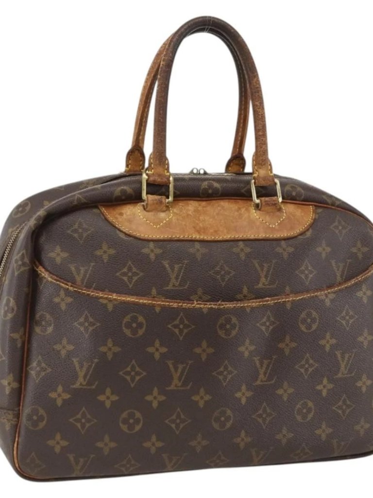 Louis Vuitton Monogram Deauville Hand Bag M47270 Lv Auth Ba11099